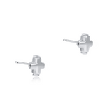 Signature Cross Small Sterling Stud - Sterling