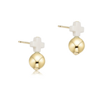 Signature Cross Gold Stud Earrings