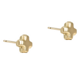 Signature Cross Small Gold Stud - Gold