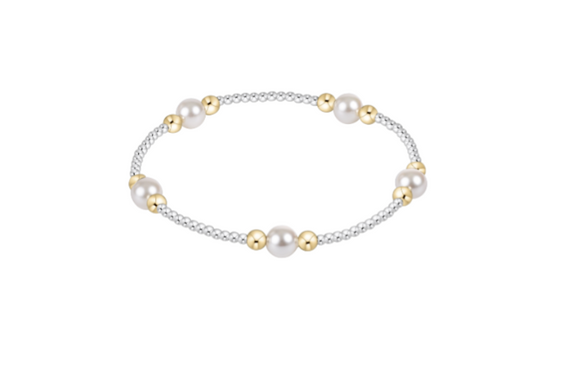 Purpose Pearl 6mm Bead Bracelet - Mixed Metal