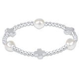 Signature Cross Sterling & Admire Pearl 3mm Sterling Bracelet