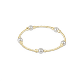 Purpose Pearl 6mm Bead Bracelet - Gold
