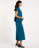 Tillie Top | Diamond Lattice Peacock