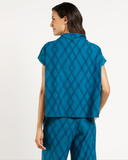 Tillie Top | Diamond Lattice Peacock
