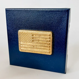 American Flag Intaglio 6x6 Canvas