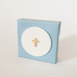 Tiny Cross Intaglio 4x4 Canvas