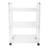 Acrylic 3-Tier Bar Cart on Casters
