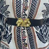 Medallion Belt Buckle | Horses