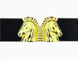 Medallion Belt Buckle | Horses