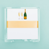 Champagne Square Desk Set