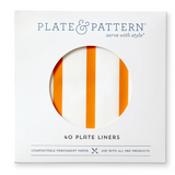 Go Team Orange Plate Liners