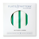 Go Team Green Plate Liners