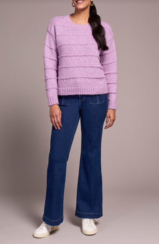 Crew Neck Sweater | Purple Lotus