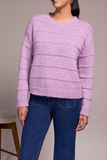 Crew Neck Sweater | Purple Lotus