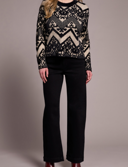 Crew Neck Sweater | Black