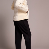 Zip Front Puffer with Removable Hood | Moonstone