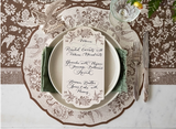 Die Cut Brown Asiatic Pheasants Placemats