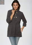 Anna Water Proof Cinch Waist Rain Jacket