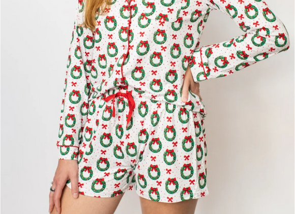 Clara Wreath Sleep Shorts