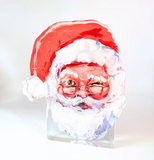 Naughty Santa Acrylic Block
