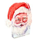 Naughty Santa Acrylic Block
