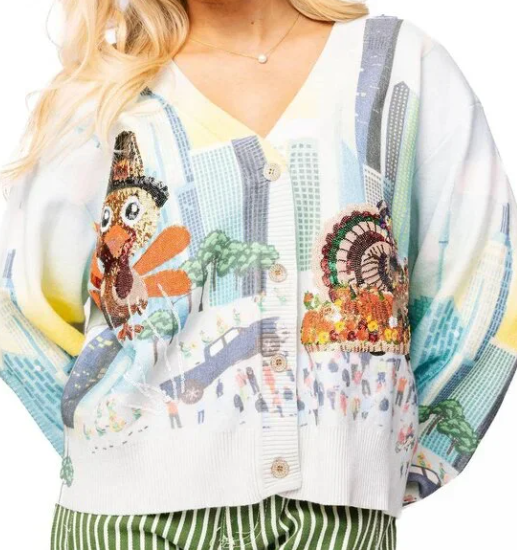 Thanksgiving Parade Button Up Cardigan
