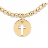 egirl Classic Gold 3mm Bead Bracelet - Blessed Gold