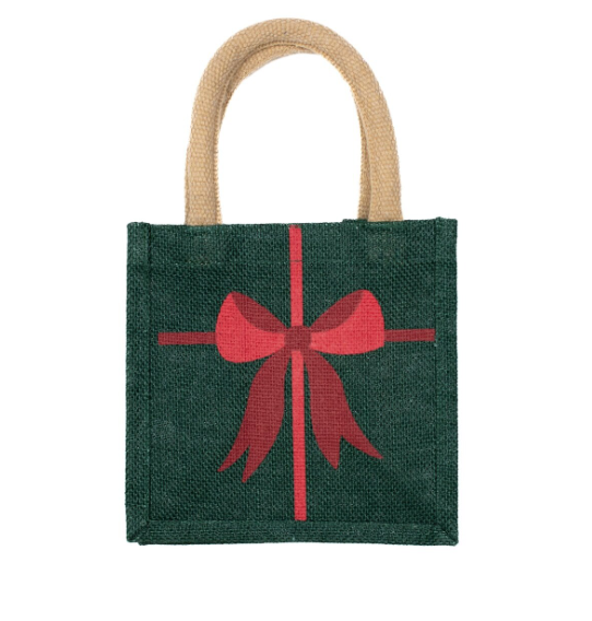 Christmas Bow Petite Gift Tote