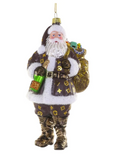 Luxe Santa Ornament | Brown