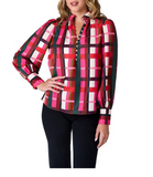 Leland Blouse | Holiday Plaid