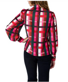 Leland Blouse | Holiday Plaid