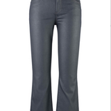 Kelsey High Rise Ankle Flare with Raw Hem | Silver Bell