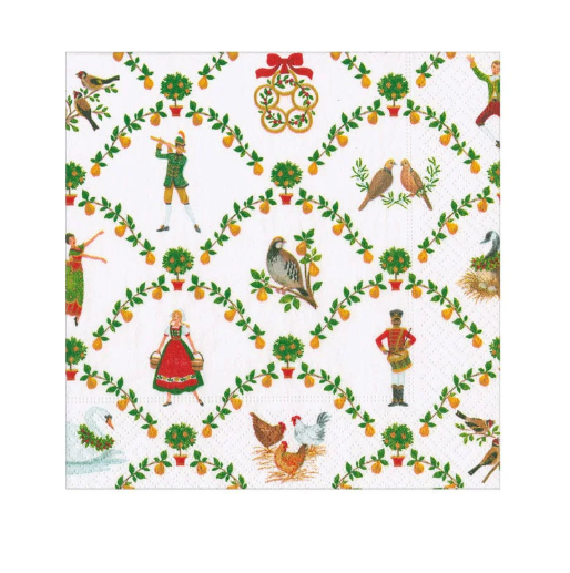 On the Twelfth Day Cocktail Napkins