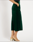Lolly Velvet Pant | Palace Green
