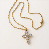 Bling Cross Necklace