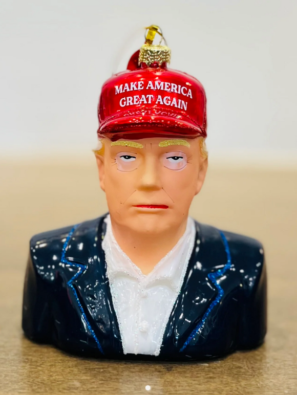Trump MAGA Hat Ornament