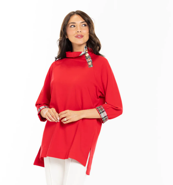 Georgia Red with Plaid