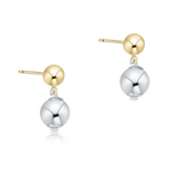 Classic 8mm Ball Drop Stud - Mixed Metal