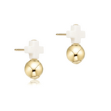 Signature Cross Gold Stud Earrings
