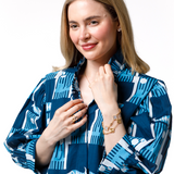 Laura Top | Harbor Tile Blue