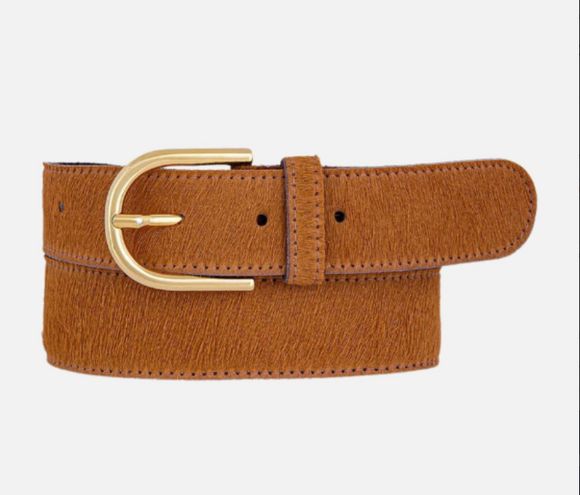 Chrisje Chrisje Colorful Cowhide Belt | Camel
