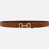 Carel Horse-Bit Leather Belt | Camel