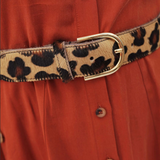 Diane Cow Hair and Leopard Belt