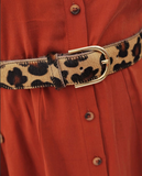 Diane Cow Hair and Leopard Belt