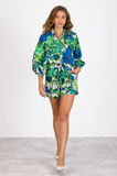 Kalani Shorts | Green/Blue Combo