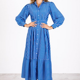 Haven Maxi Dress | Blue/White