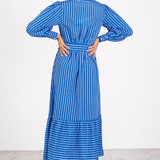 Haven Maxi Dress | Blue/White