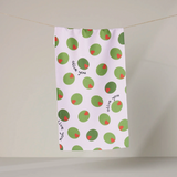 a towel on a string