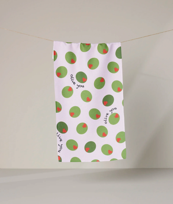 a towel on a string
