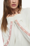 CCUL Heart Stripe Pullover | Pearl Bloom